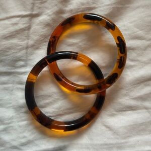 Set of 2 Tortoiseshell Pattern Bangles